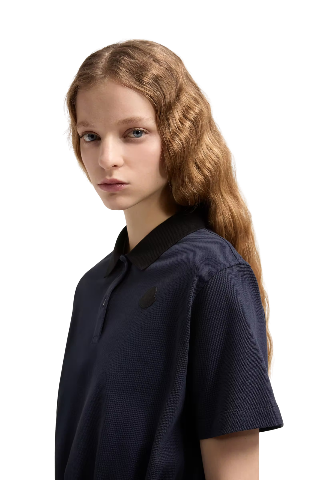 Дамска тениска с кръгло деколте Moncler, бяла
