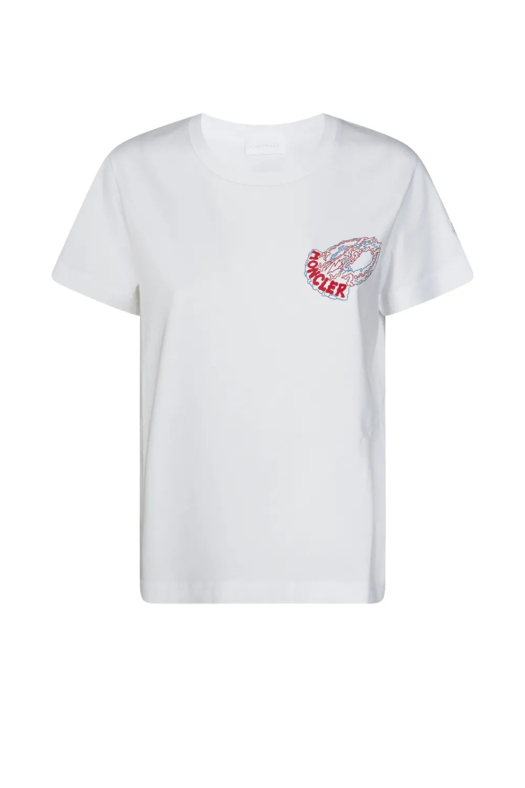 Moncler embroidered T-shirt Men White