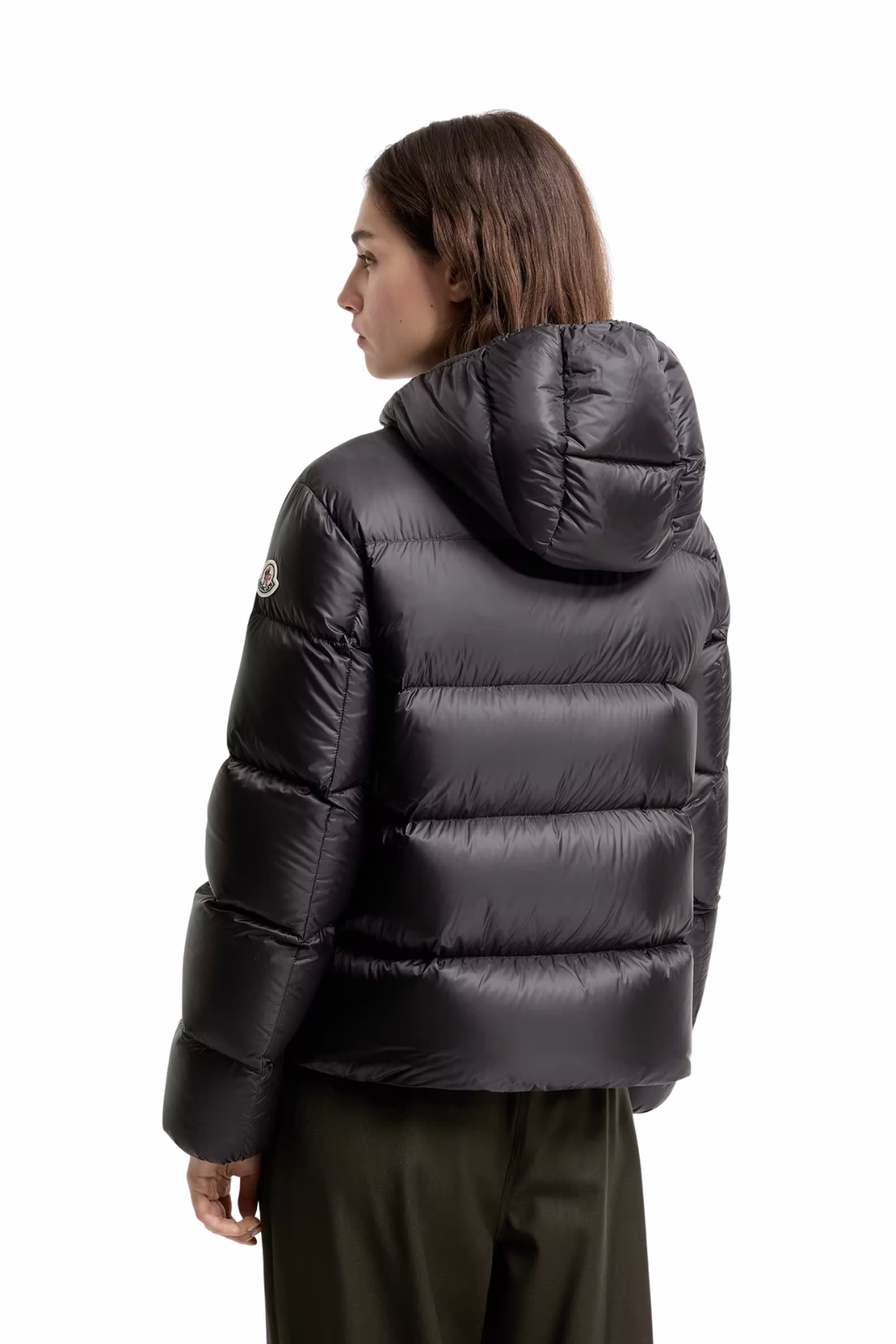 Moncler Feligule short down jacket with hood Black