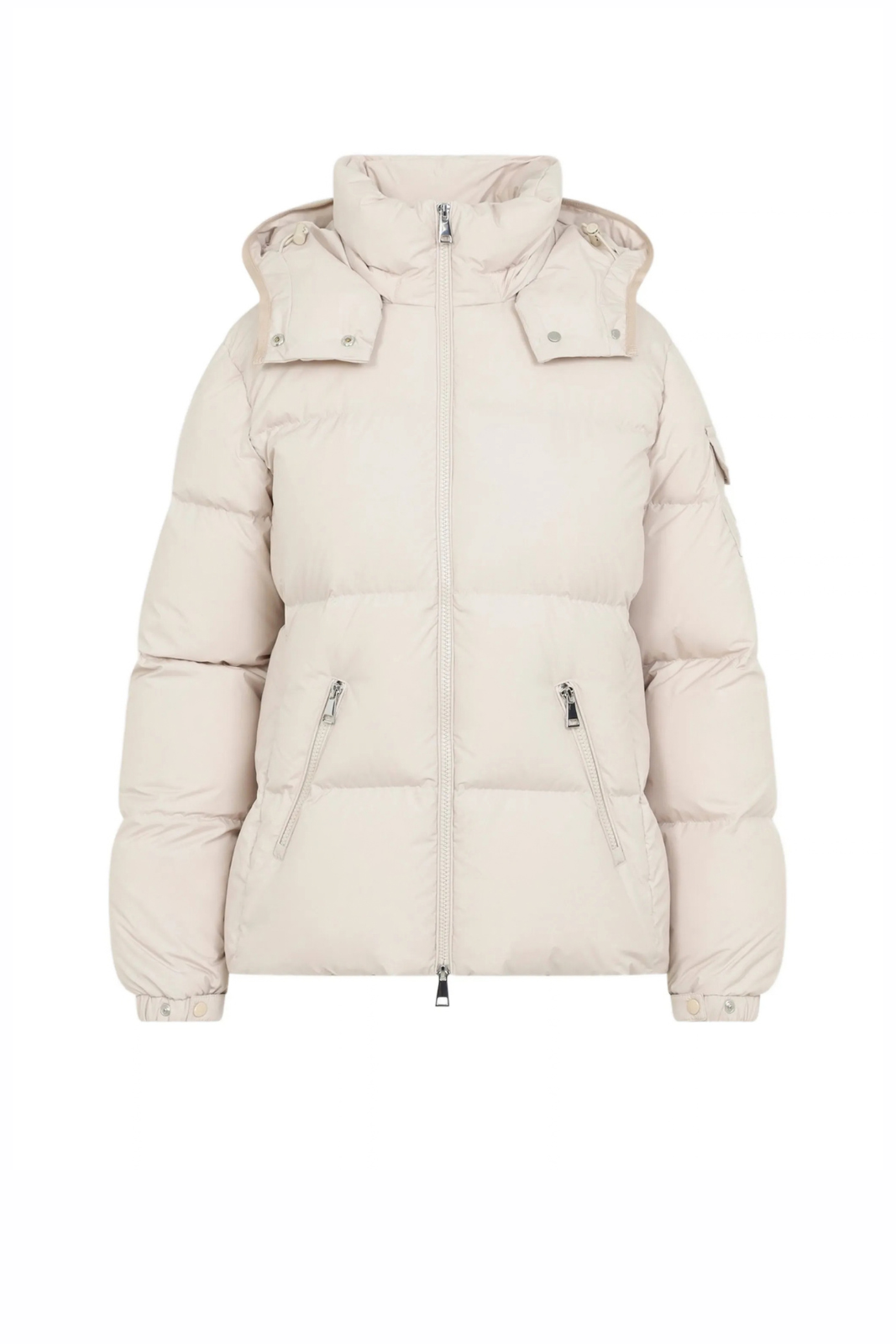 Пухено палто Moncler Torcon с меко лого