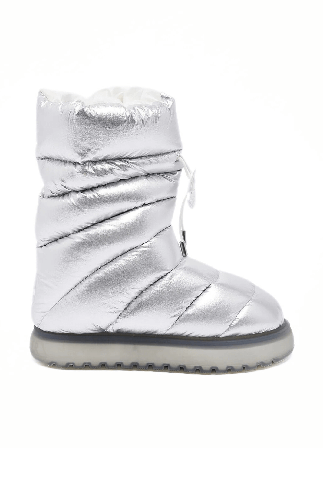 Moncler Gaia Woman Snow Silver Boots