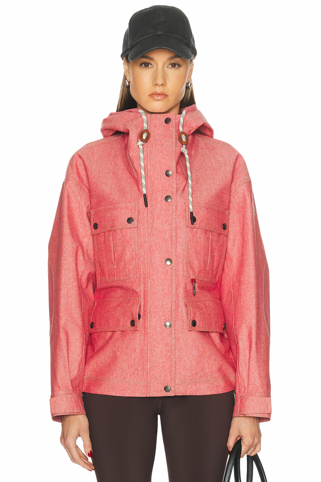Пухено палто Moncler Torcon с меко лого