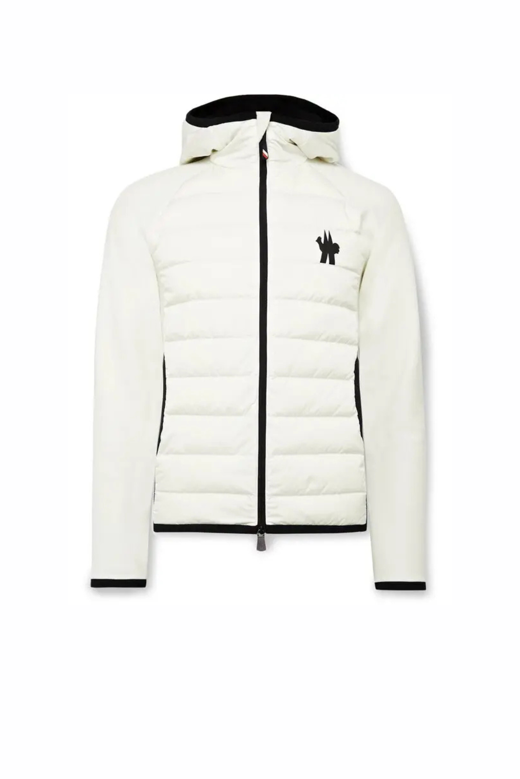 Moncler Grenoble White hooded down jacket