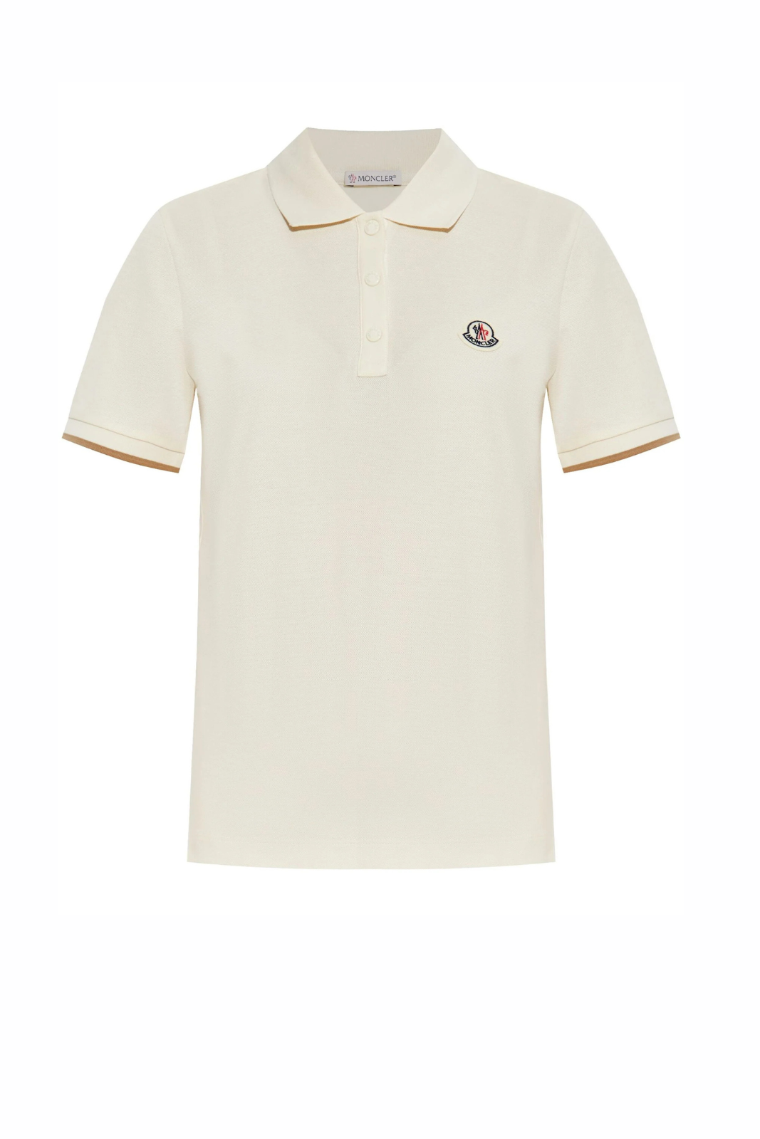 Дамска тениска с кръгло деколте Moncler, черна