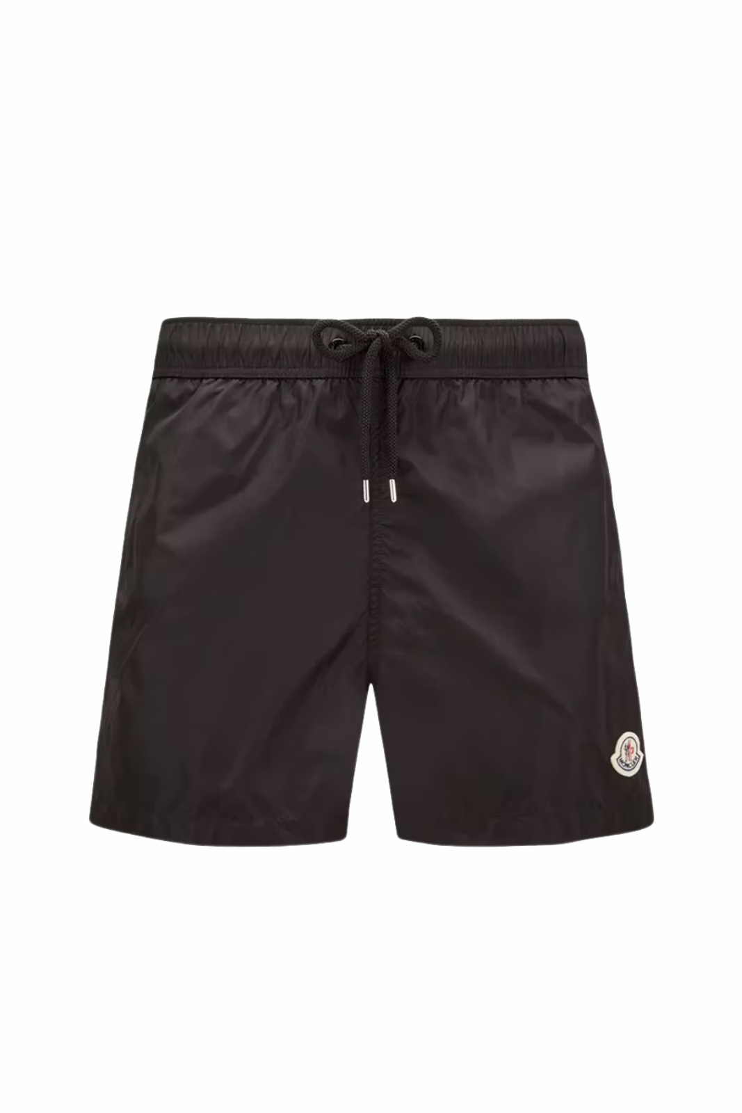 Moncler Logo Patch Swim Black Shorts