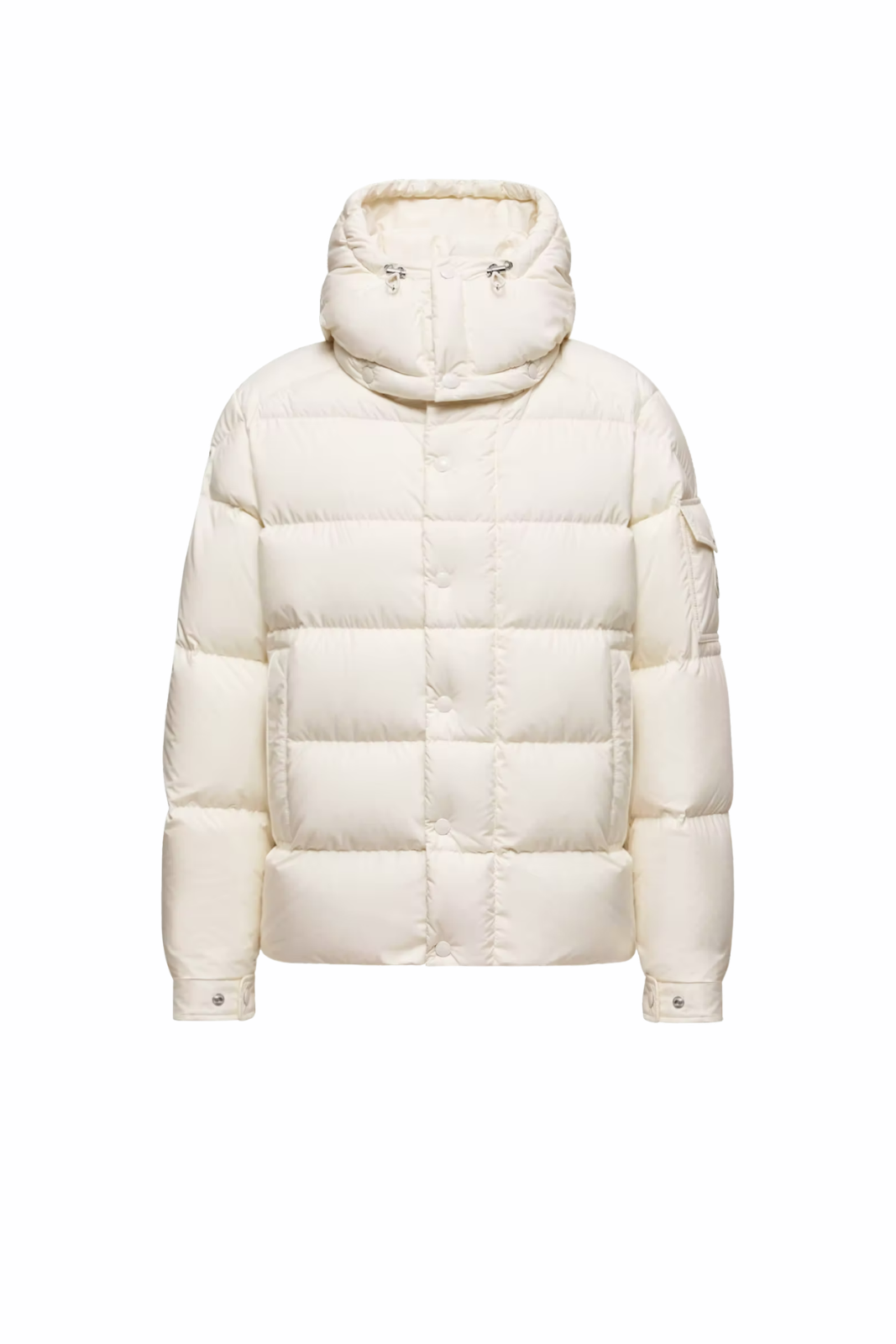 Пухено палто Moncler Torcon с меко лого