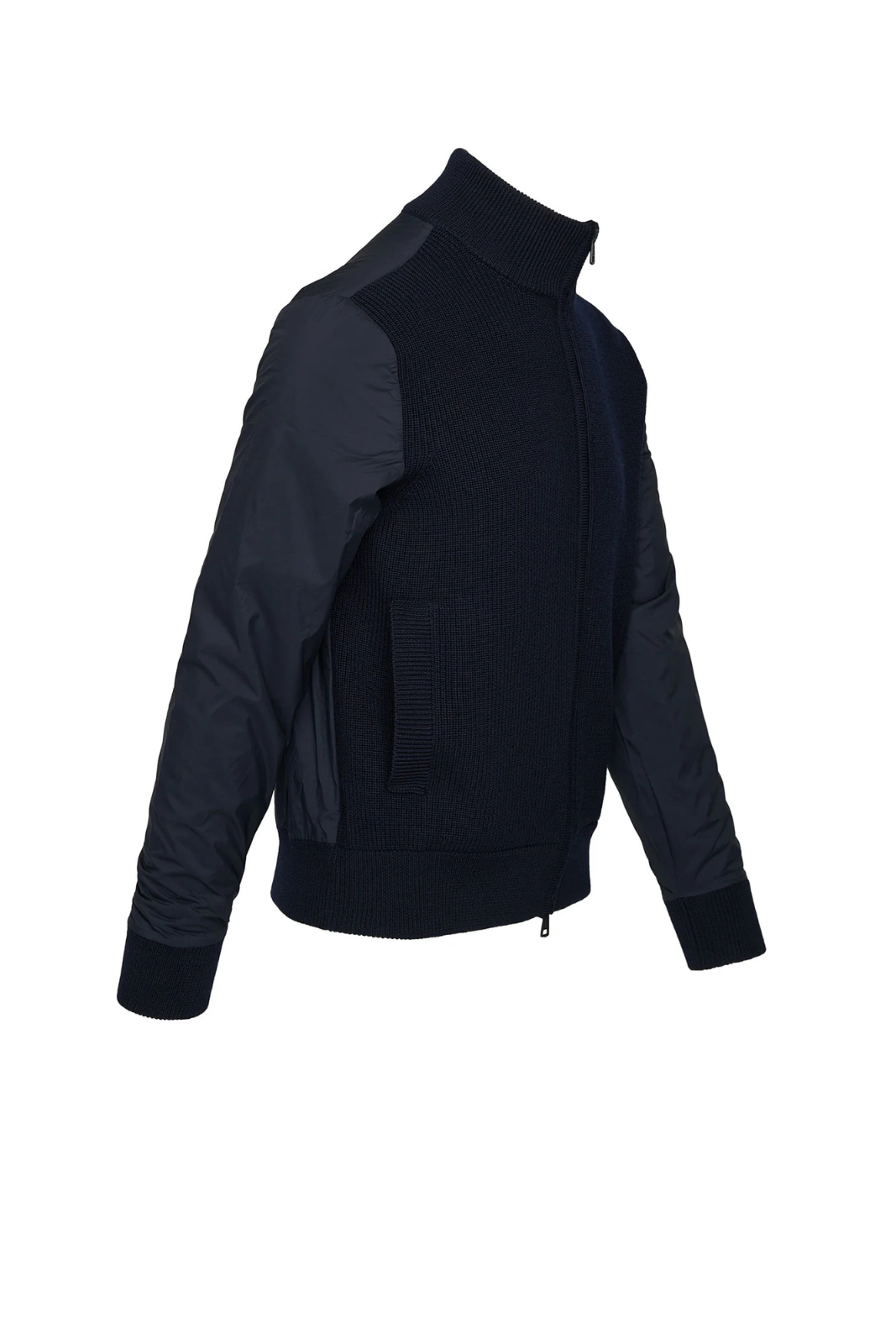 Moncler Padded Wool Cardigan DarkBlue for men