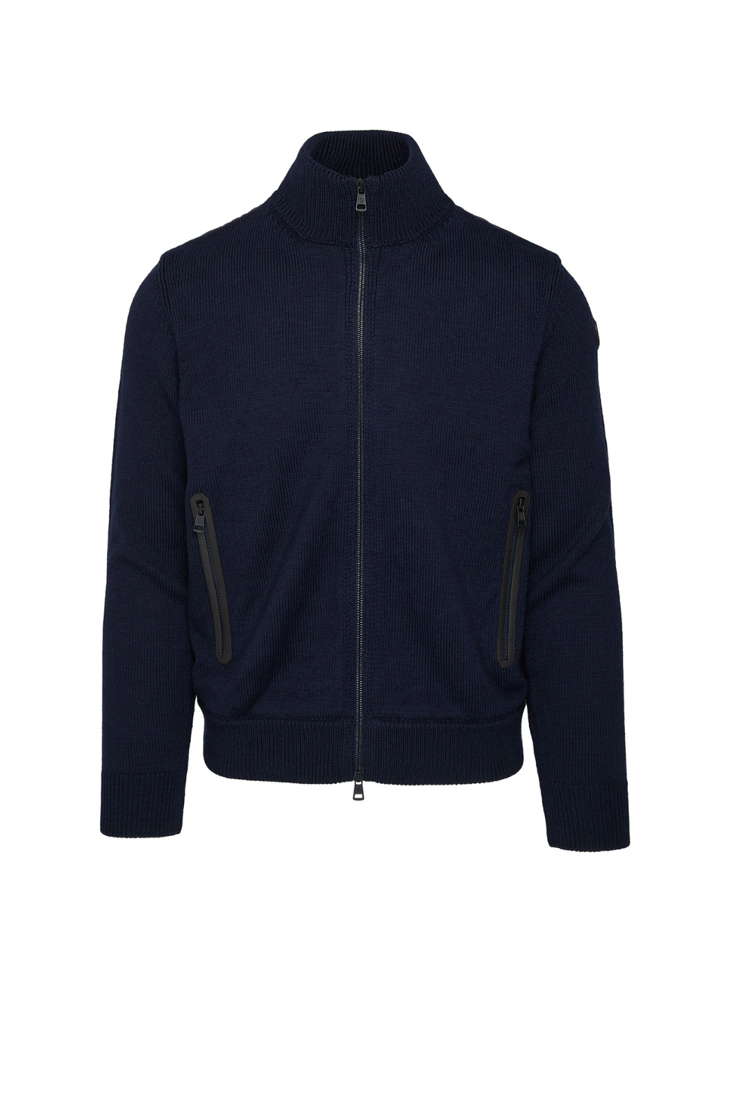 Moncler Padded Wool Cardigan Navy Blue for men