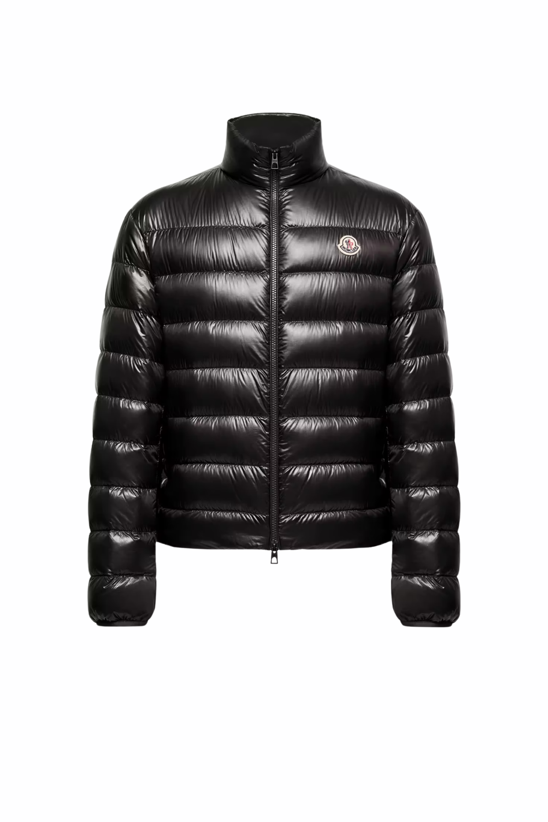 Яке с качулка Moncler Sassiere с детайли от лещи, черно