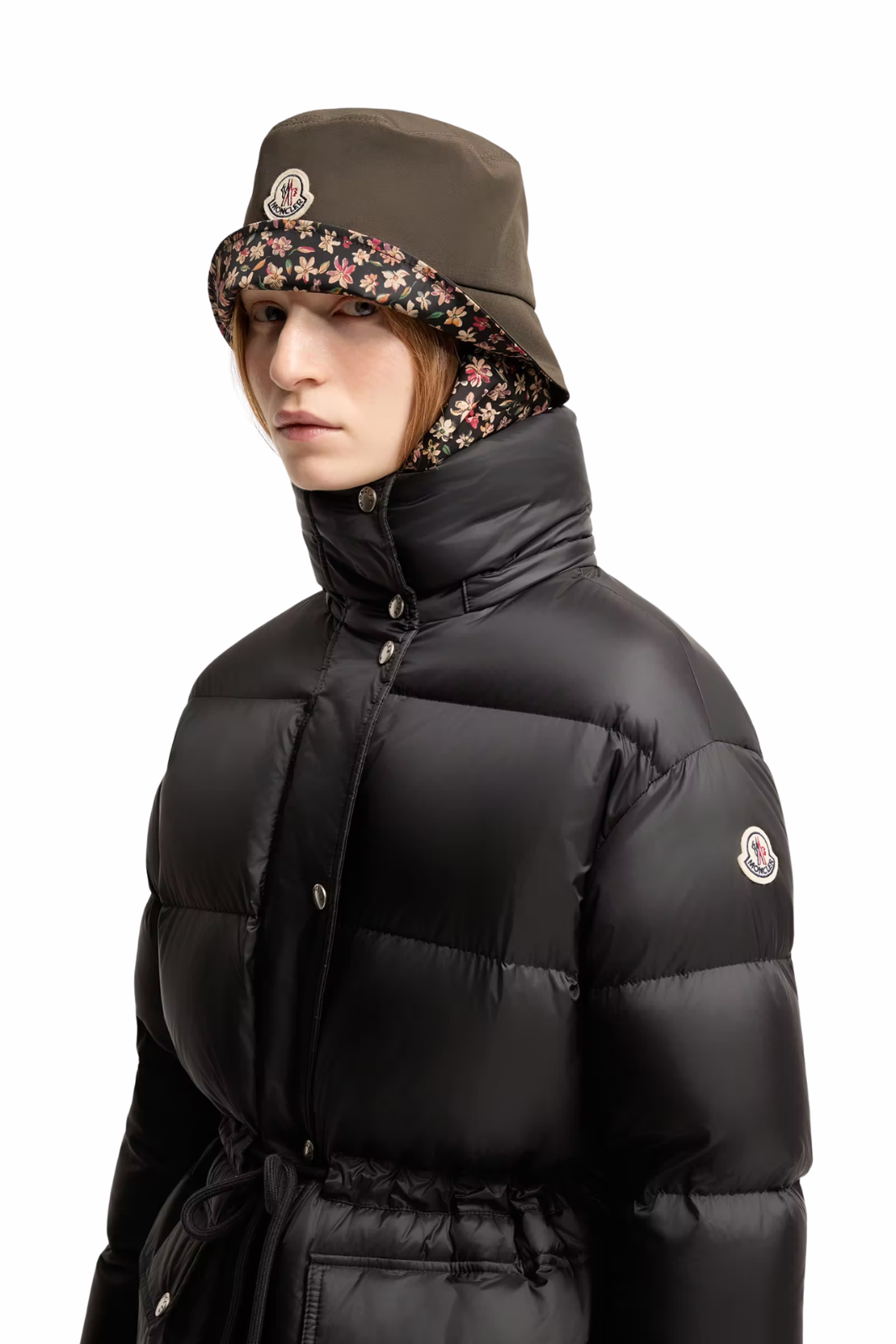 Пухено палто Moncler Torcon с меко лого