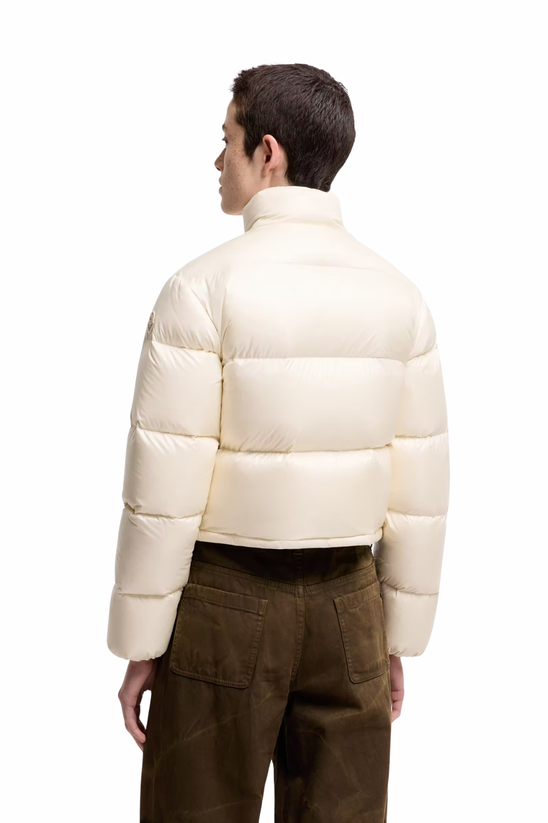 Moncler Tepice short down jacket Beige