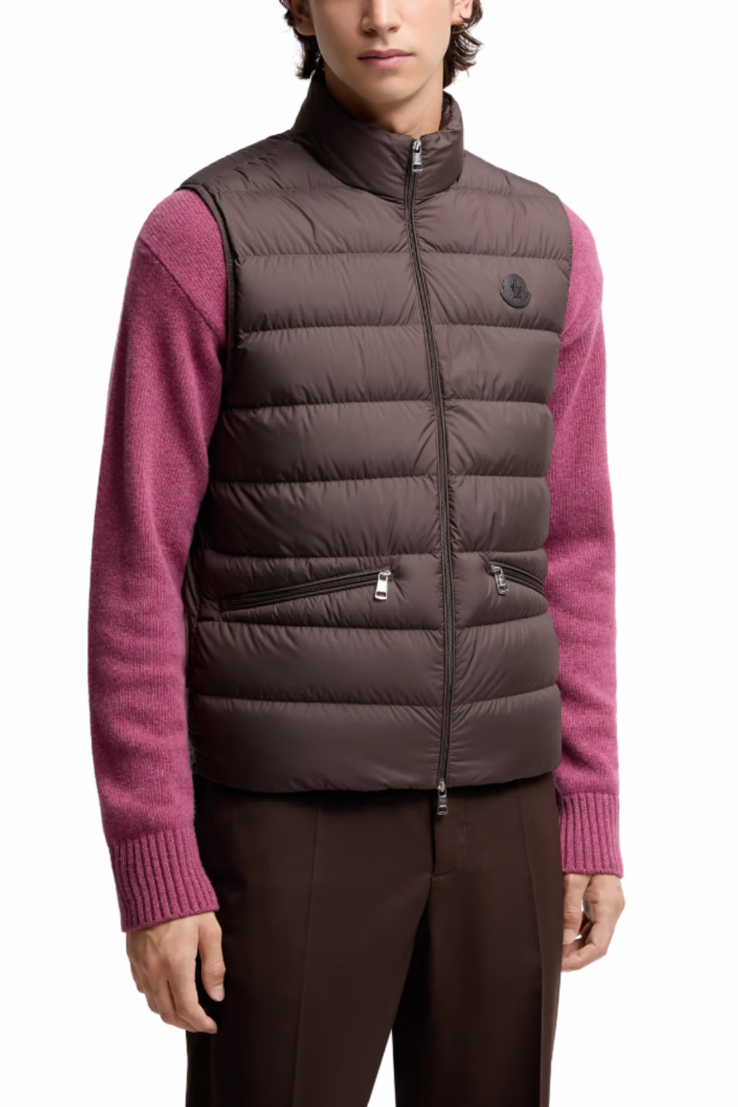 Moncler Treompan Down Gilet Brown