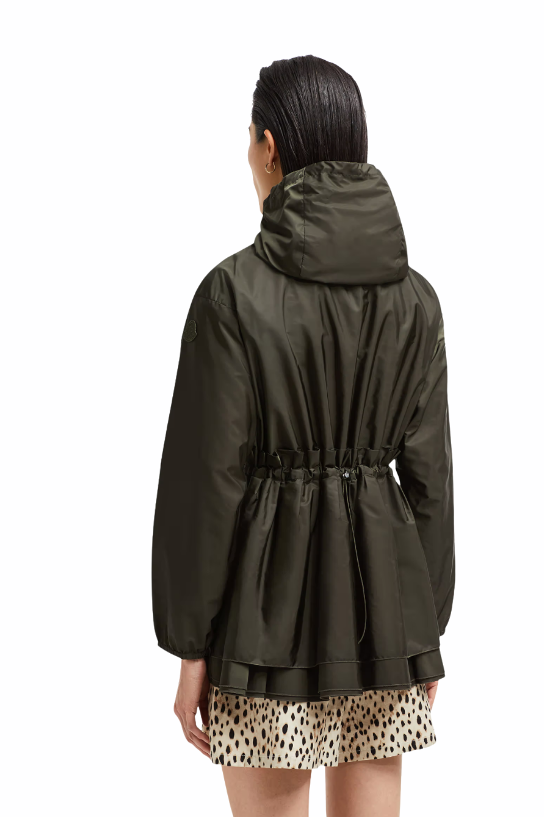 Moncler Wete Hooded Jacket dark green for woman