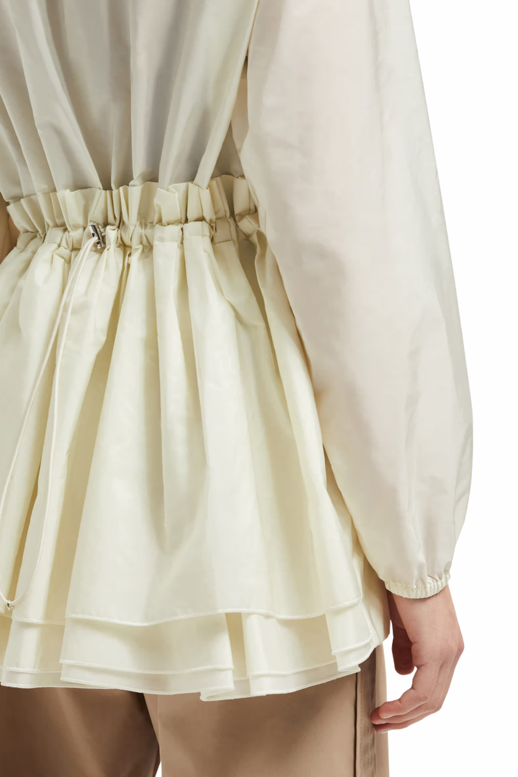 Moncler Wete Hooded Jacket white for woman