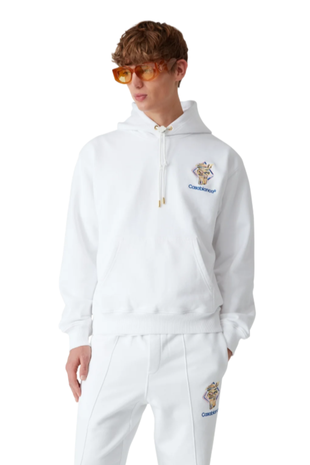 Casablanca Diamond Column Hooded Sweatshirt for men