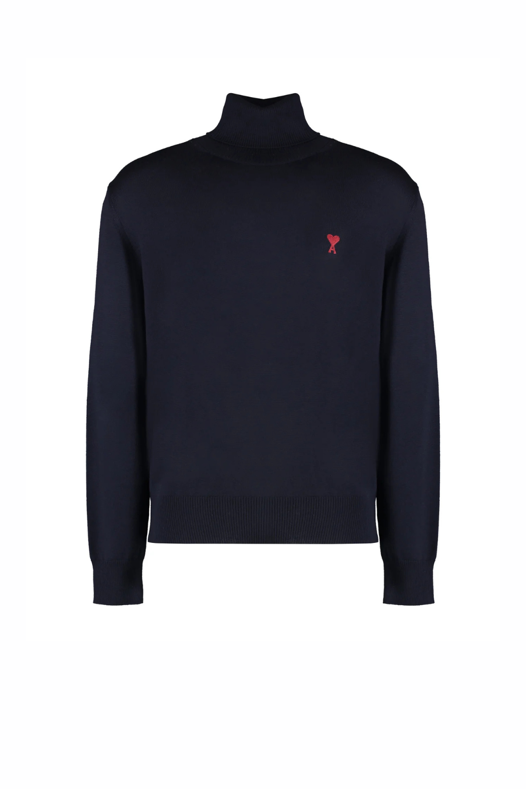 Тъмносиня плетена жилетка Ami Paris Ami de Coeur