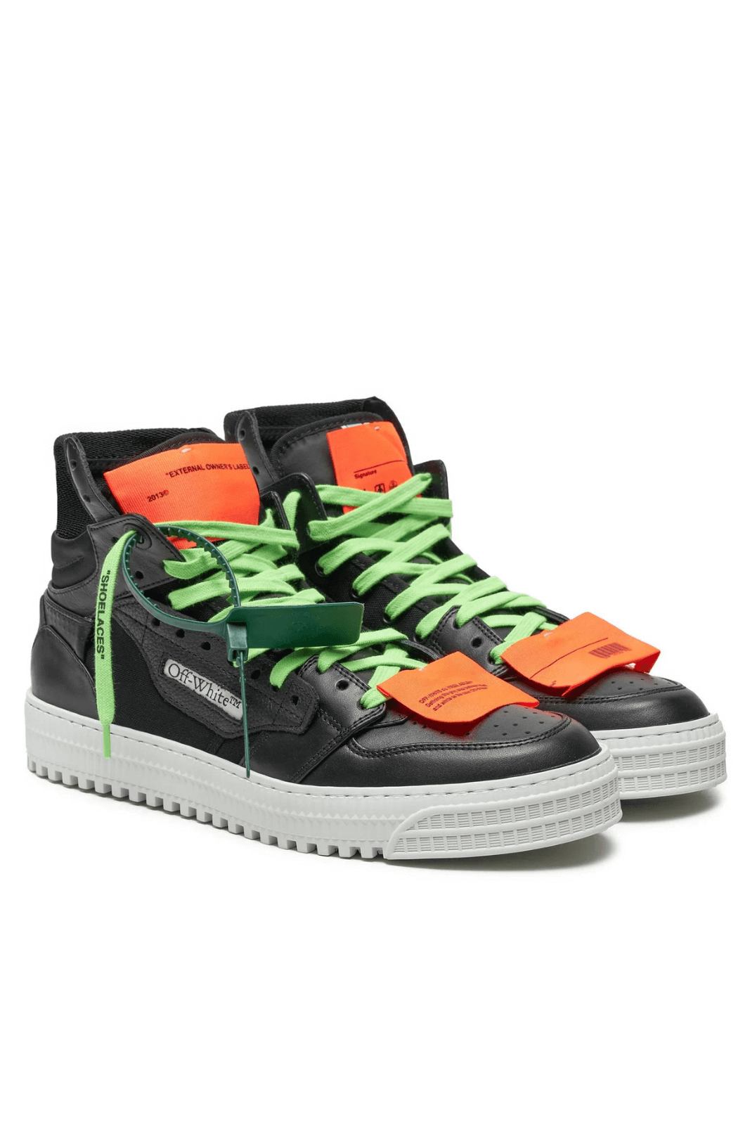 Ниски маратонки Off-White 3.0 Court Черни Зелени Оранжеви