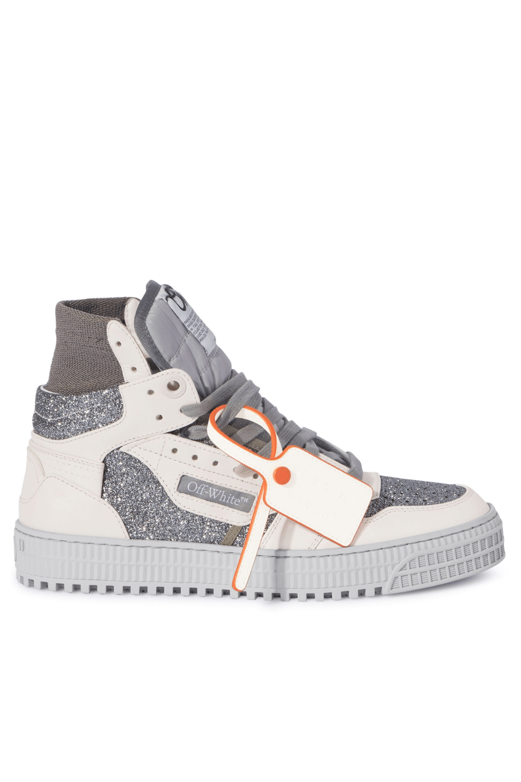 Дамски маратонки Off-White 3.0 Off Court, бели, сребристи