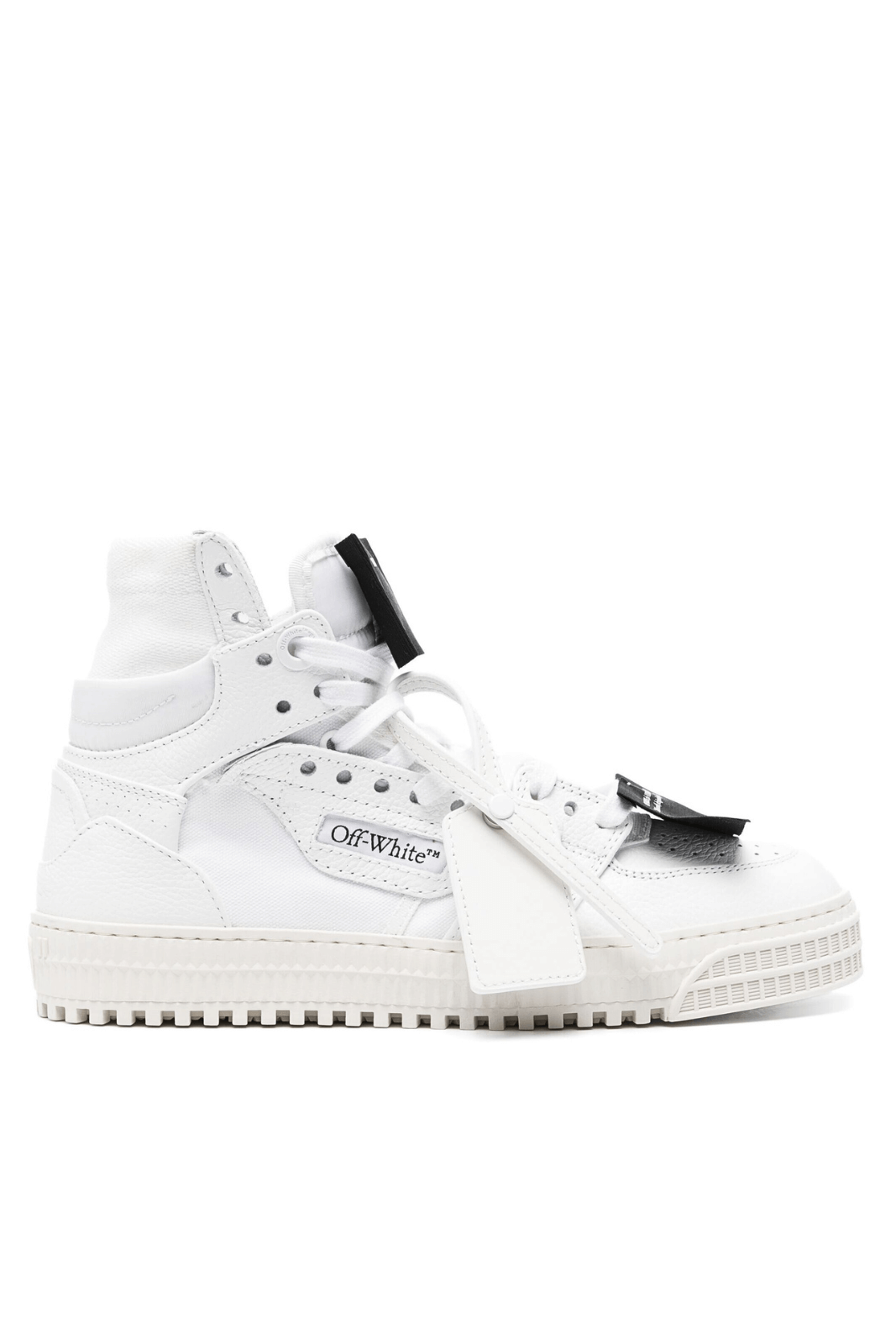 Високи маратонки Off-White 3.0 Off Court, бели, черни