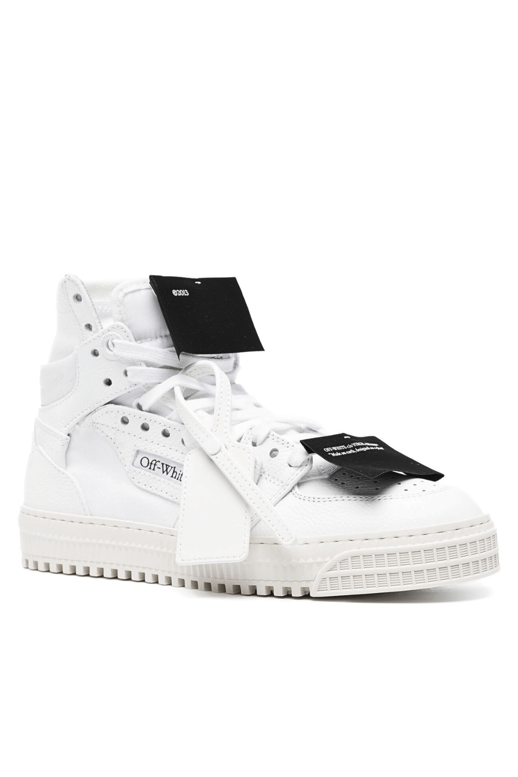 Високи маратонки Off-White 3.0 Off Court, бели, черни