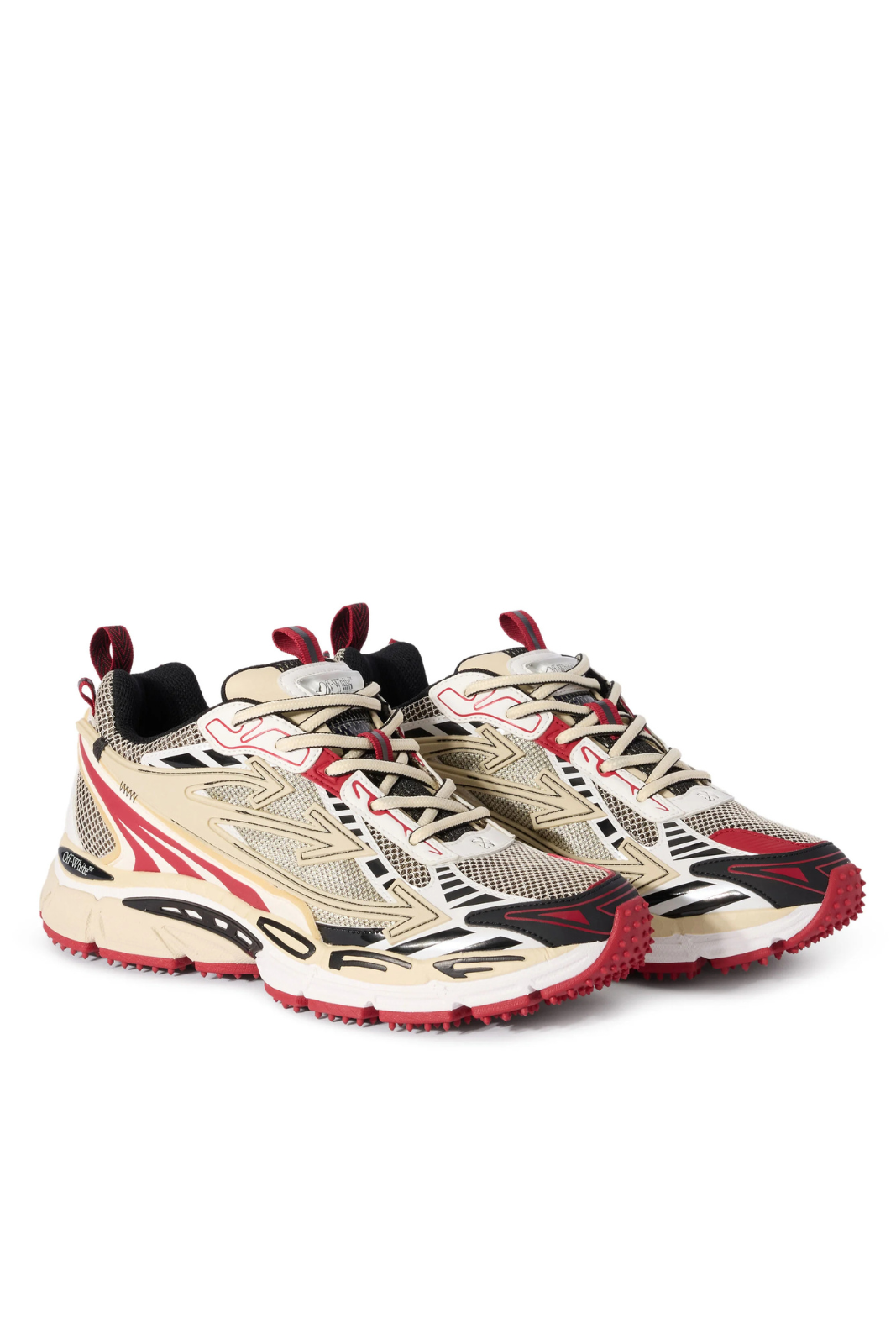 Off-White Be Right Back Sneakers Sand Red