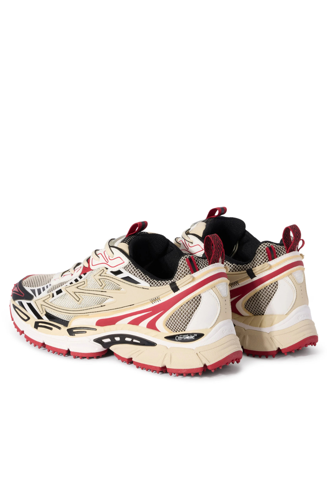 Off-White Be Right Back Sneakers Sand Red