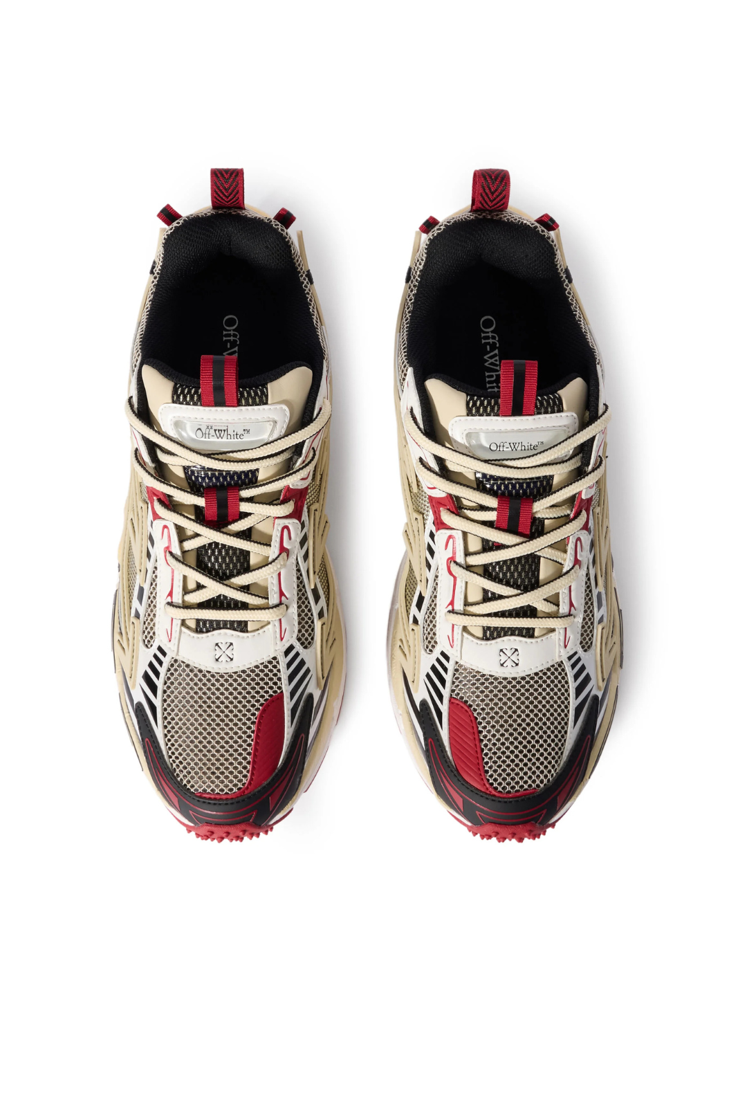 Off-White Be Right Back Sneakers Sand Red