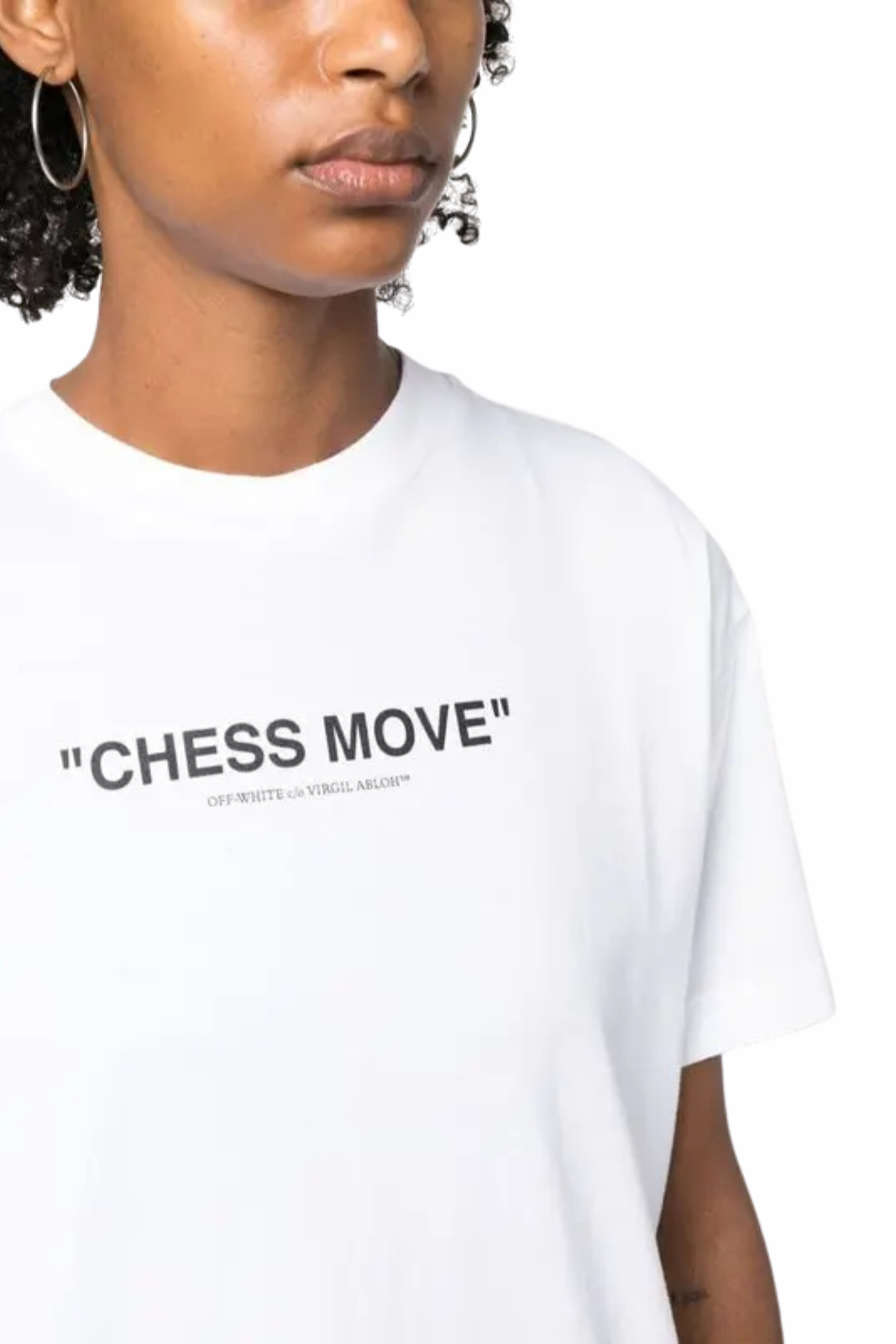 Off-White Chess Move Skate Women Tee White