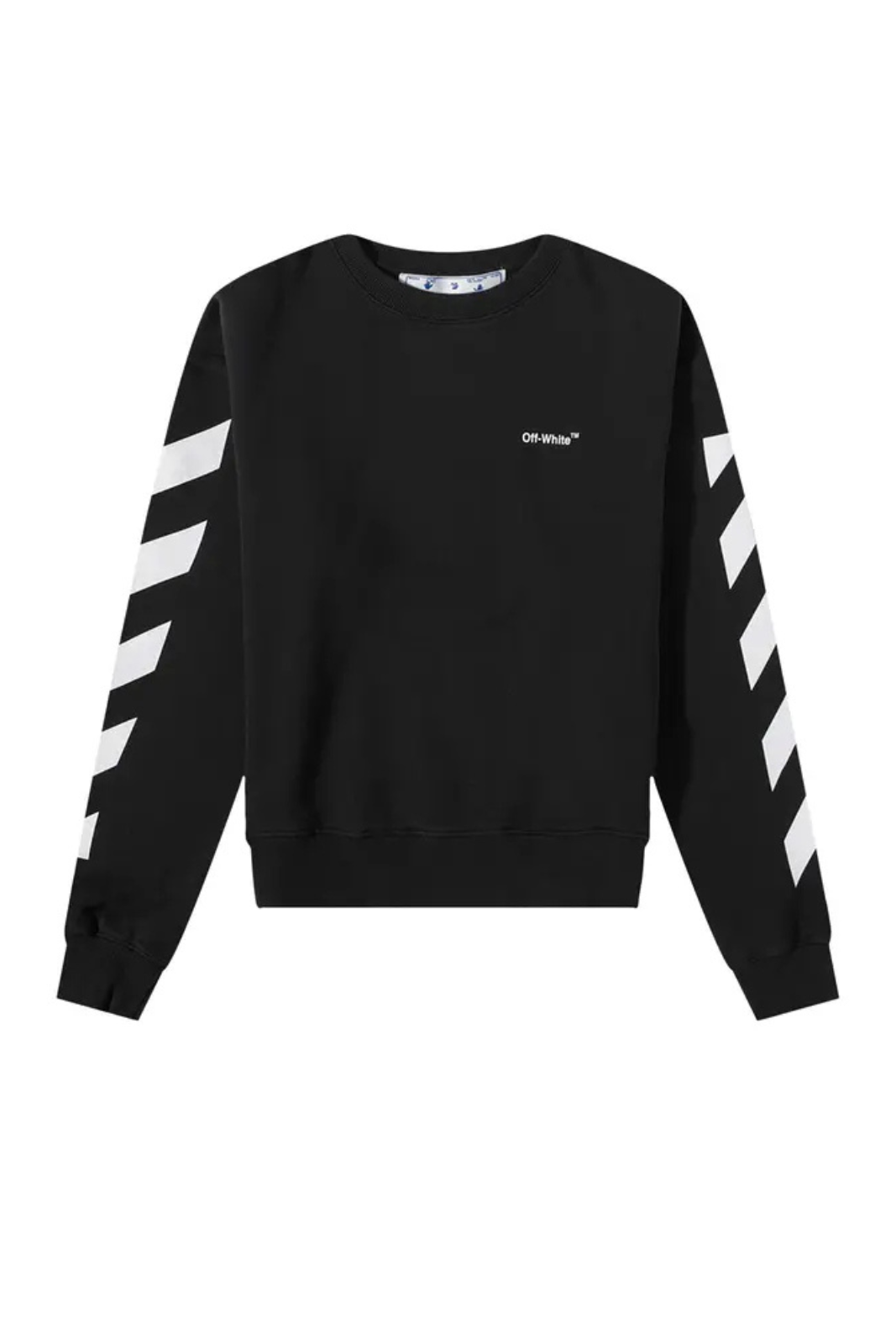 Дамски суитшърт с диагонален Helvetica овърсайз, черен