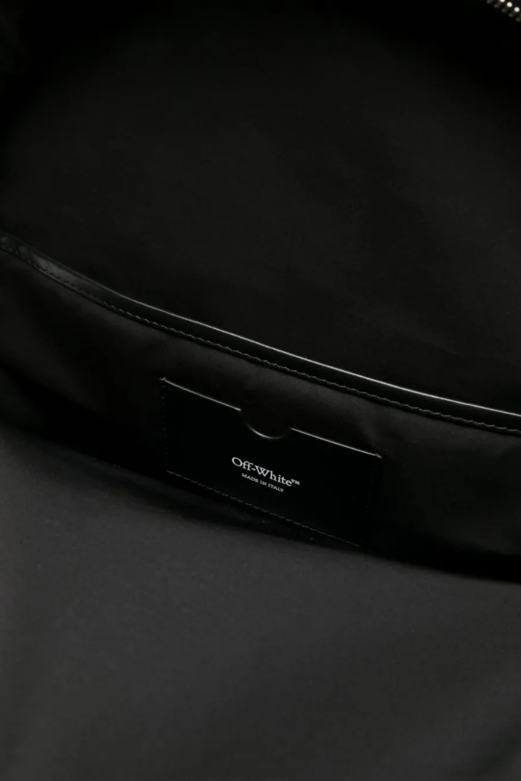 Off-White embroidered-logo backpack Black