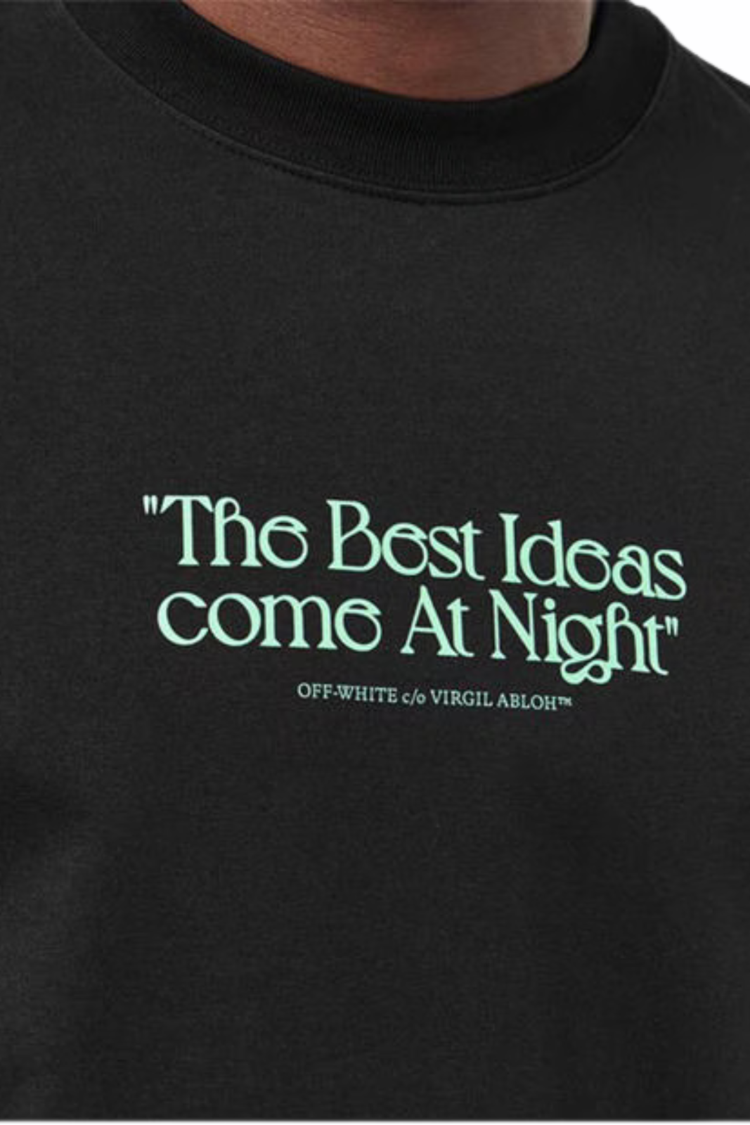 Off-White Men's Best Ideas Cotton Short Sleeve Crew Neck T-Shirt