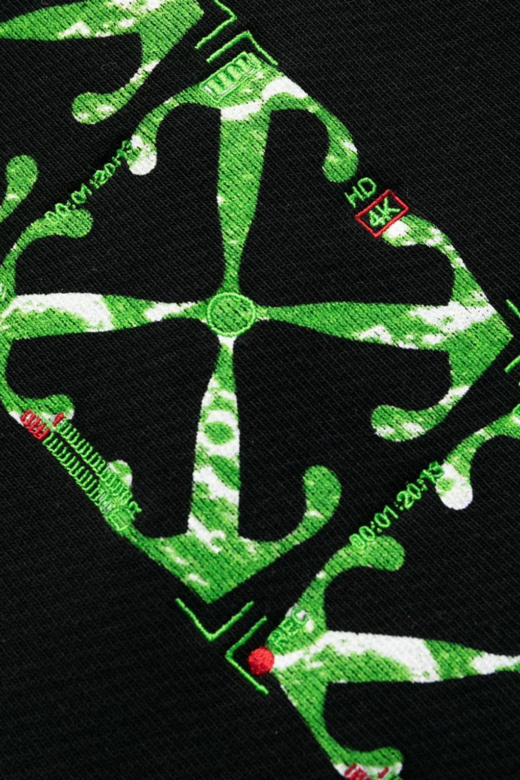 Off-White Moon Cam Arrow Sweat Pants Black Green