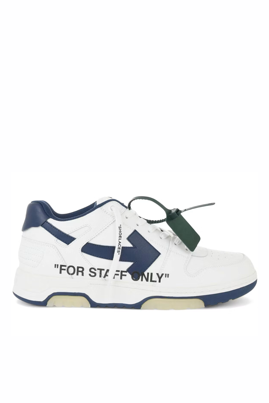 Off-White Out Of Office Women Low Tops For Staff Only White Blue