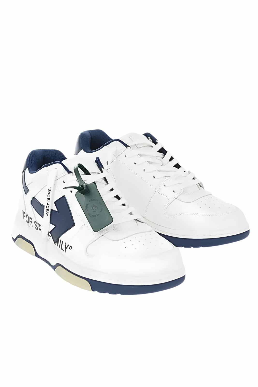 Off-White Out Of Office Women Low Tops For Staff Only White Blue