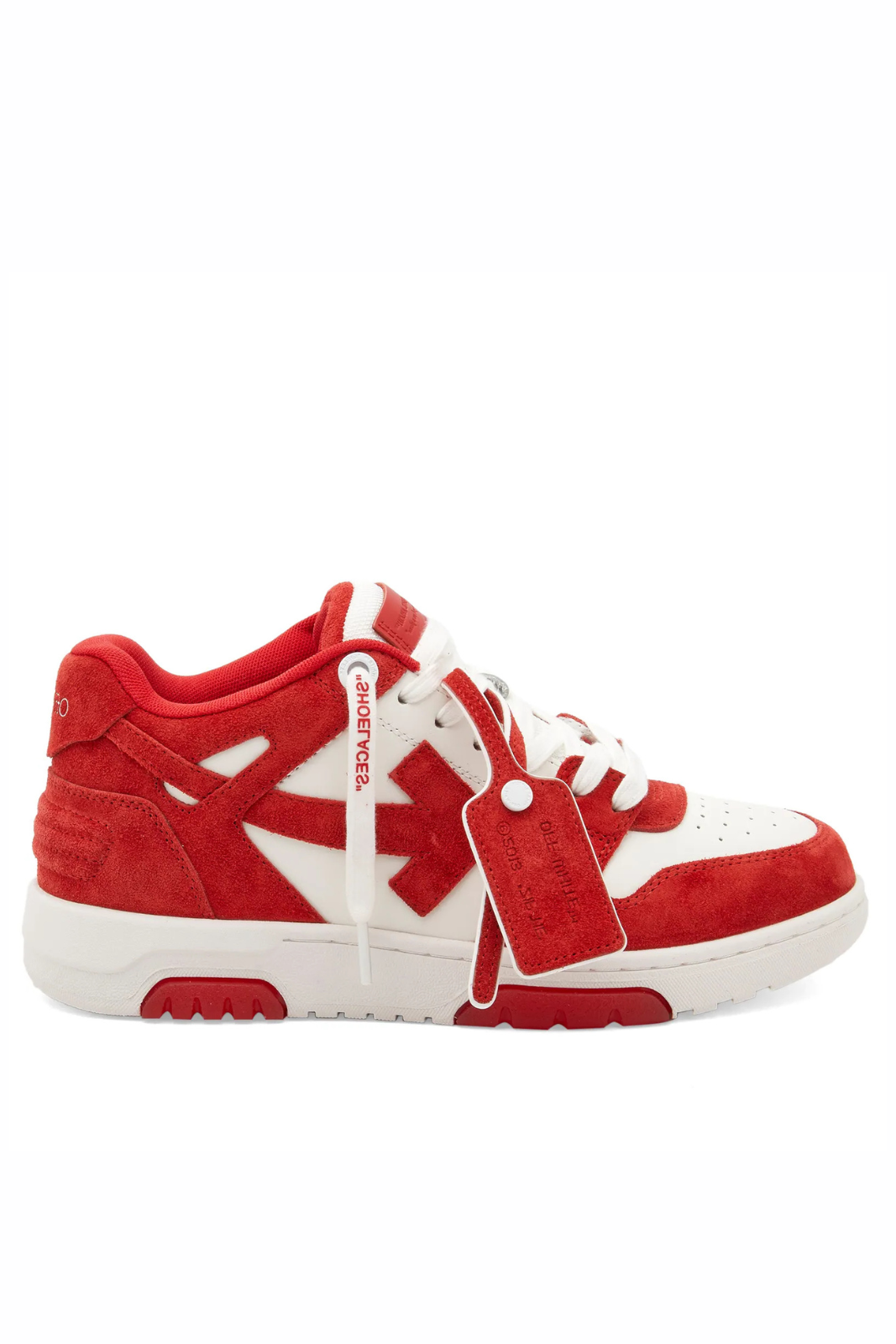 Off-White Out Of Office Suede Sneaker – White Red