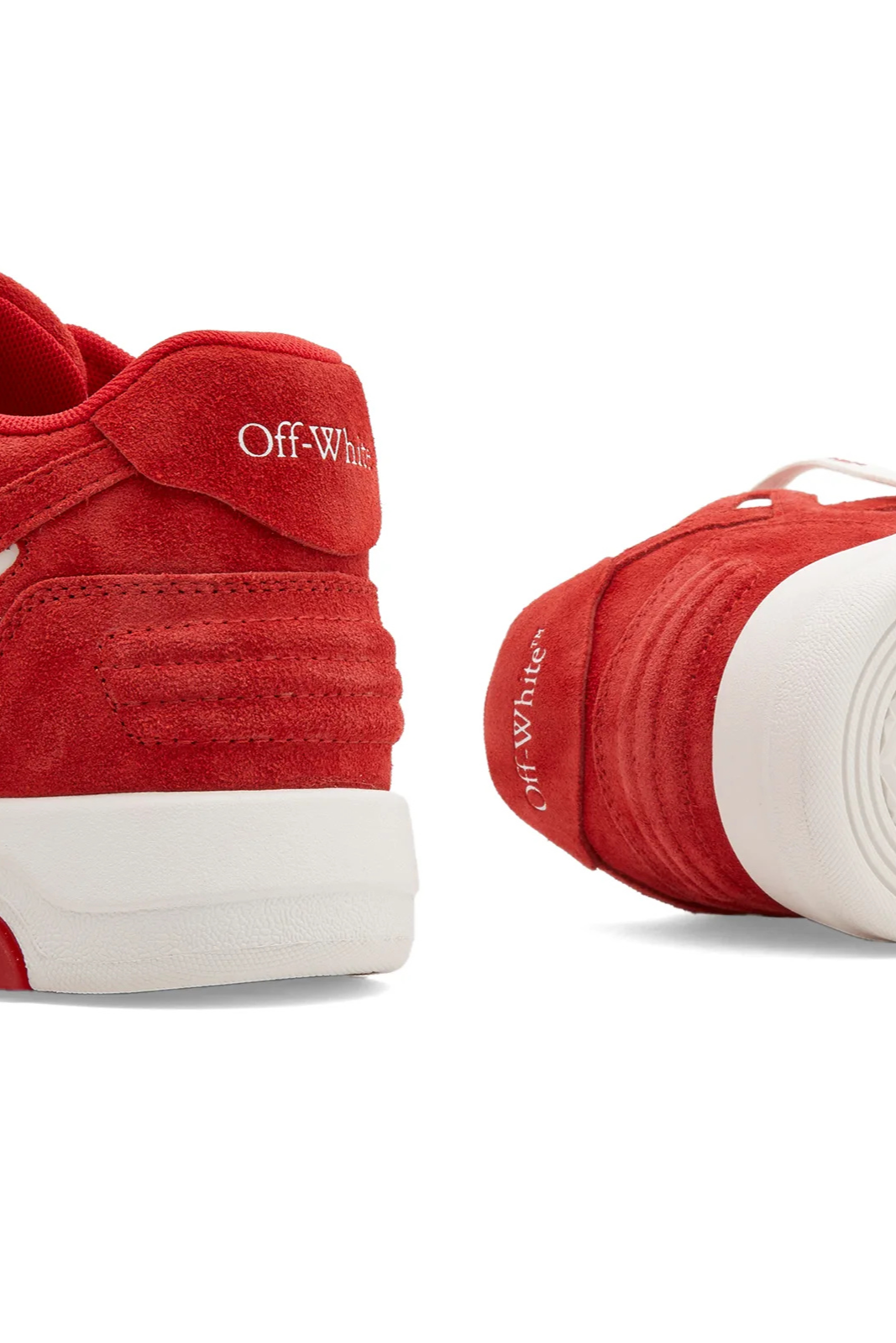 Off-White Out Of Office Suede Sneaker – White Red