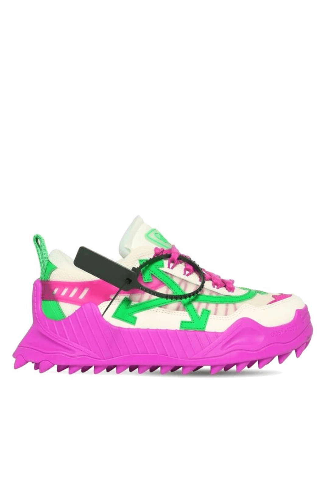 Off-White Odsy-1000 Green Fuchsia Woman Sneakers