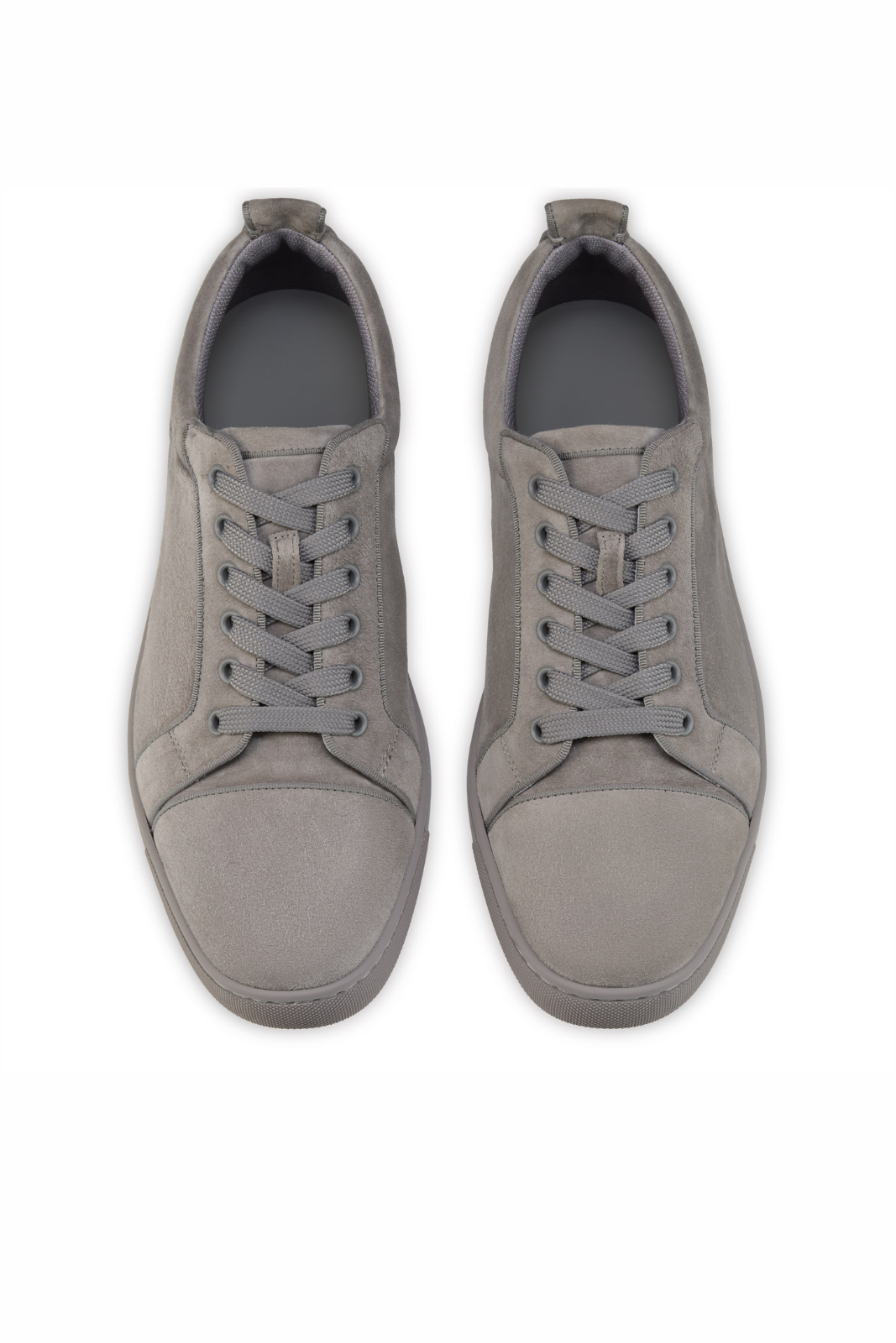 Christian Louboutin Louis Jr Canopy Sneakers Veau velours leather Phantom Grey