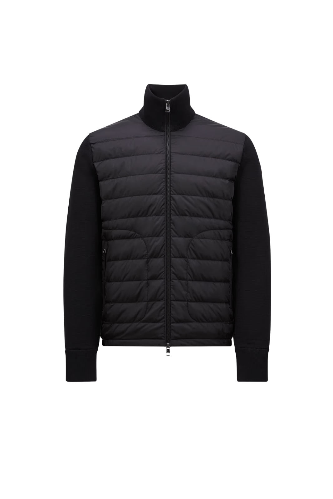 Moncler Padded Wool Cardigan Black