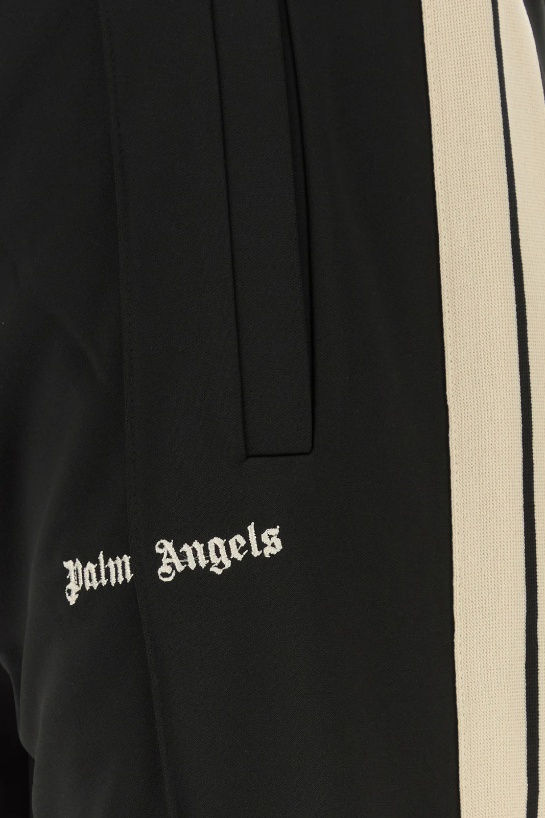 Palm Angels Classic Logo Track Pants Black tech fabric joggers