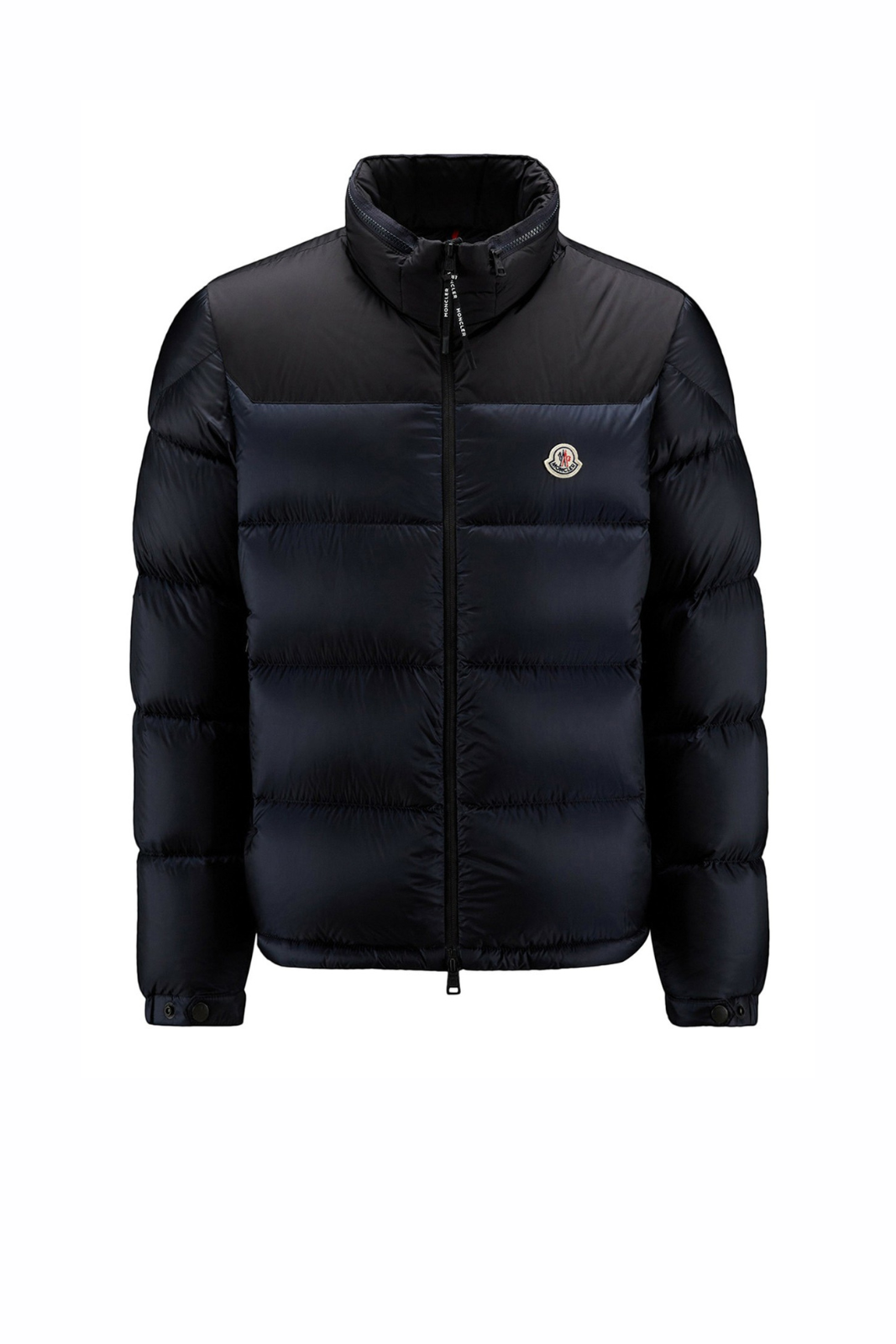 Яке с качулка Moncler Sassiere с детайли от лещи, черно