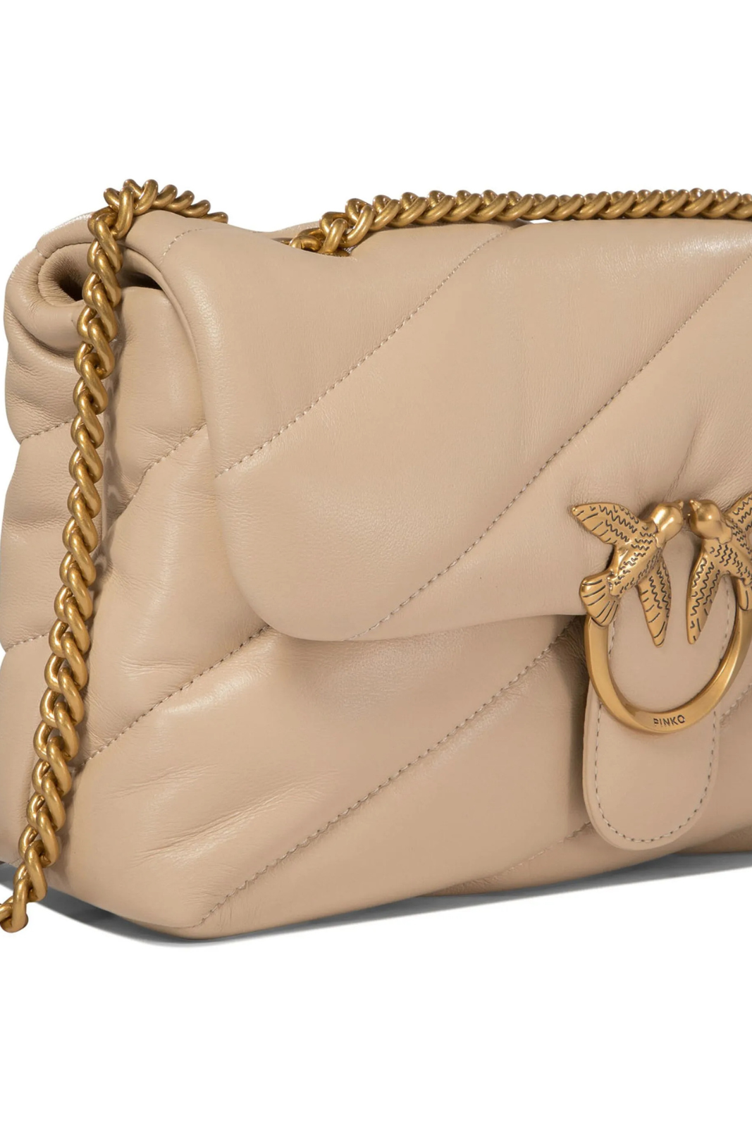 Pinko Love Birds shoulder bag Beige