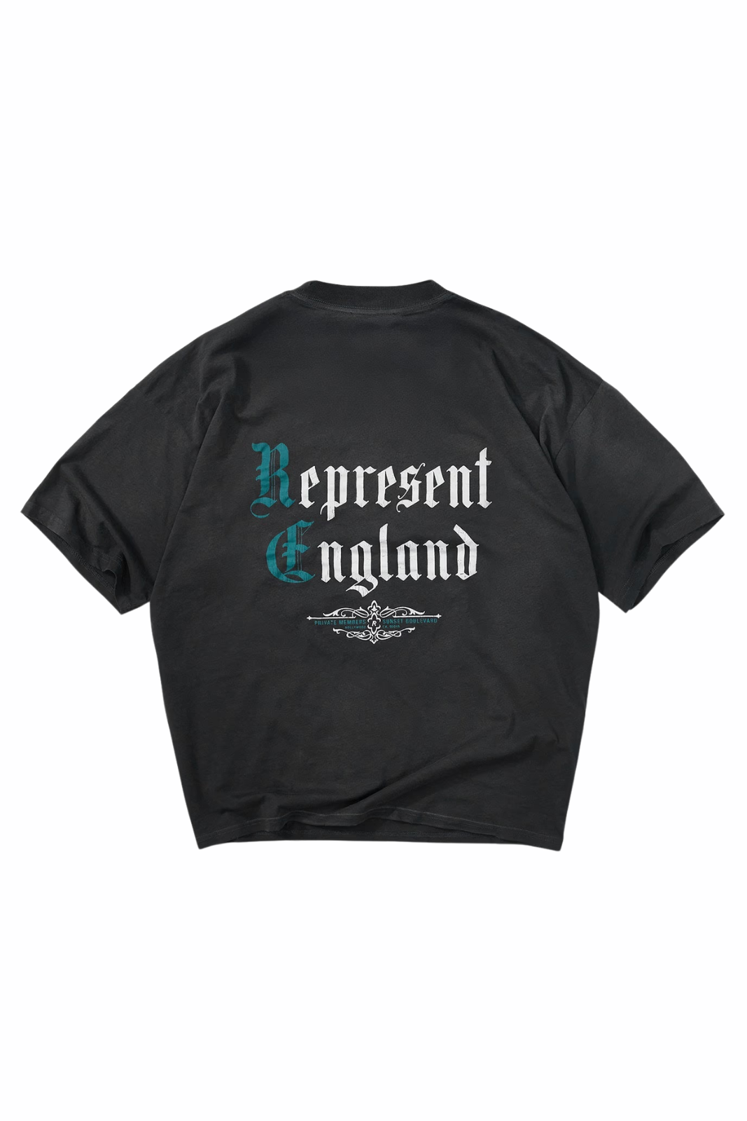 Represent Private Members T-Shirt in Stained Black