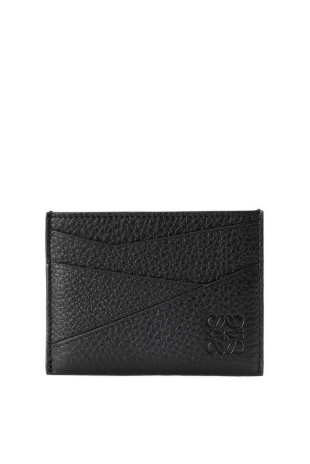 Loewe Puzzle plain cardholder in supple grained calfskin