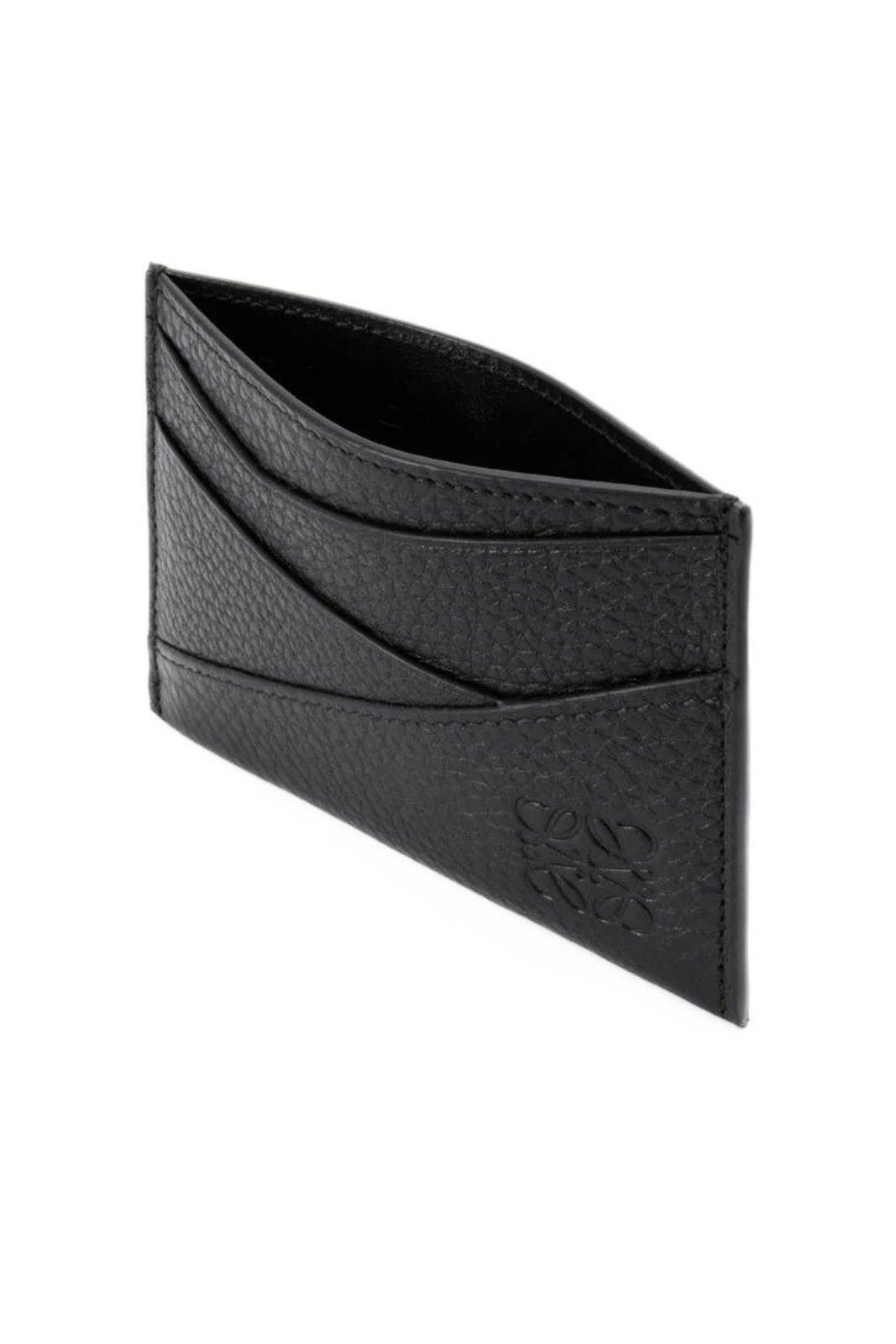 Loewe Puzzle plain cardholder in supple grained calfskin