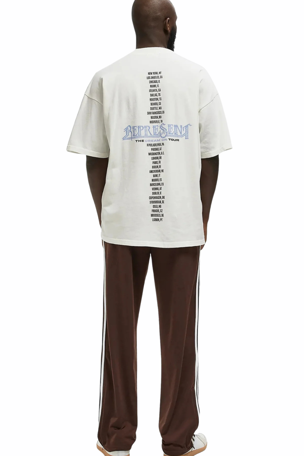 Represent Golden Tour Sun Fade White T-Shirt