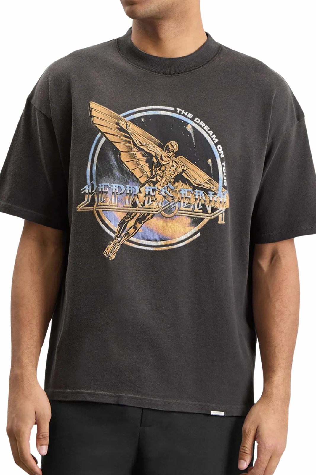 Represent Golden Tour Sun Fade Grey T-Shirt