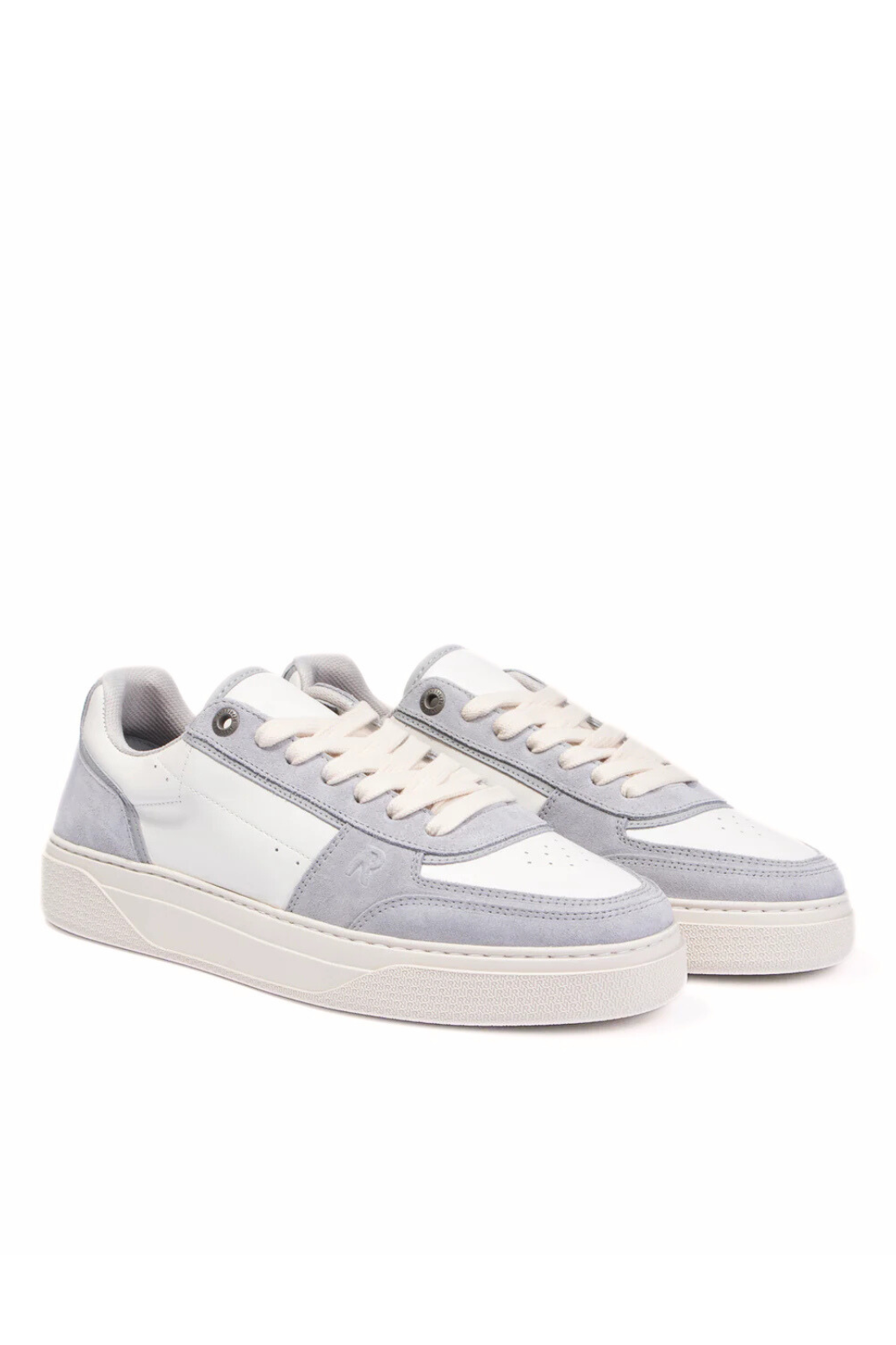 Represent Initial Suede Sneakers Light Grey White