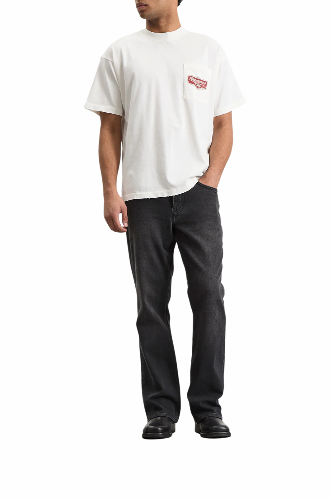 Represent Kick Flare Denim Jeans Aged Black