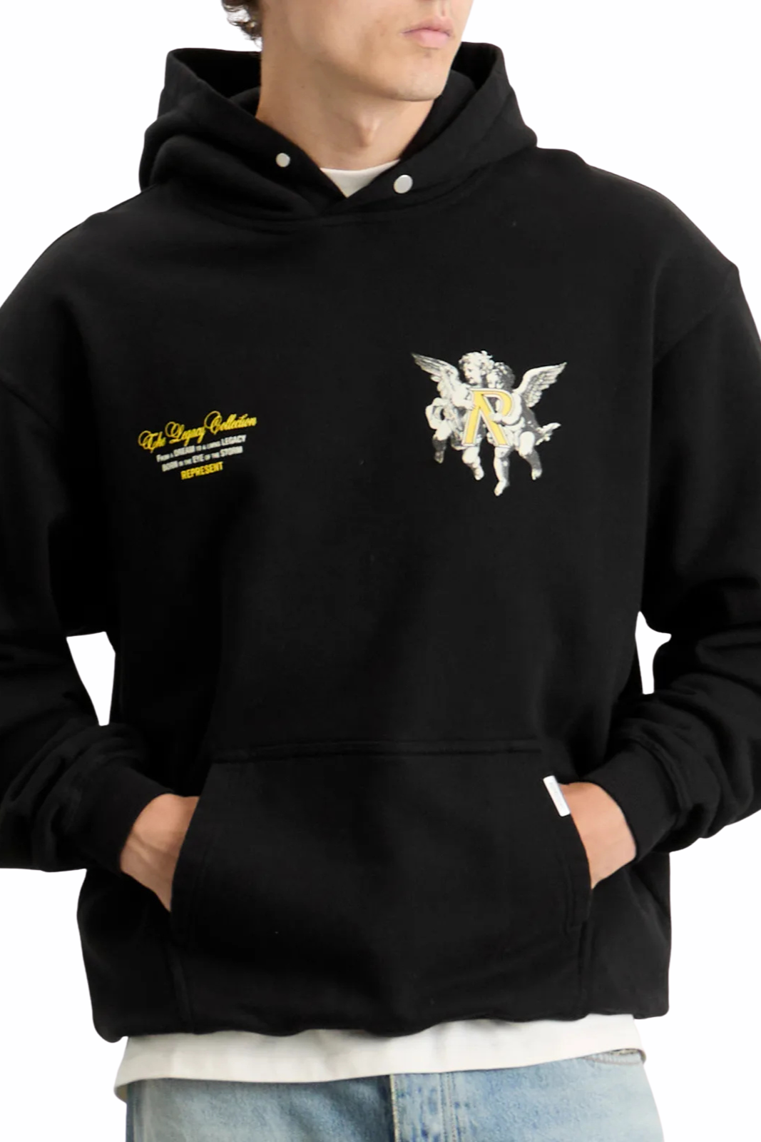 Represent Legacy Cherubs Hoodie Jet Black